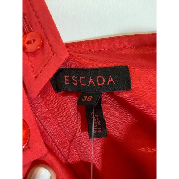 Escada Red Dress Size 38 NWT 1750 - Picture 3 of 5